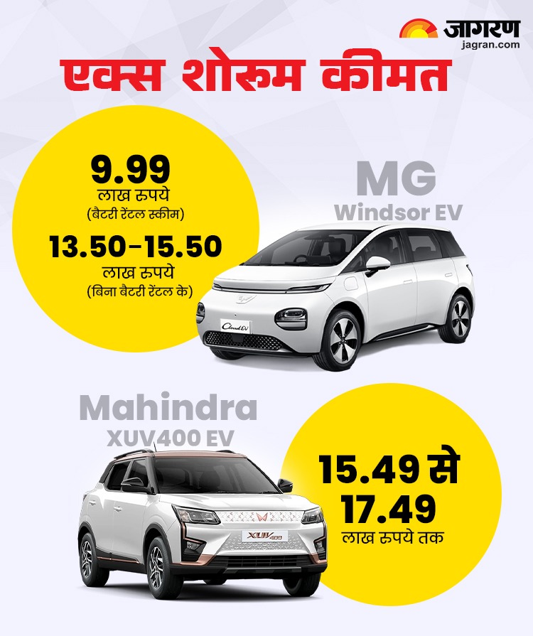 MG Windsor EV vs Mahindra XUV400 EV